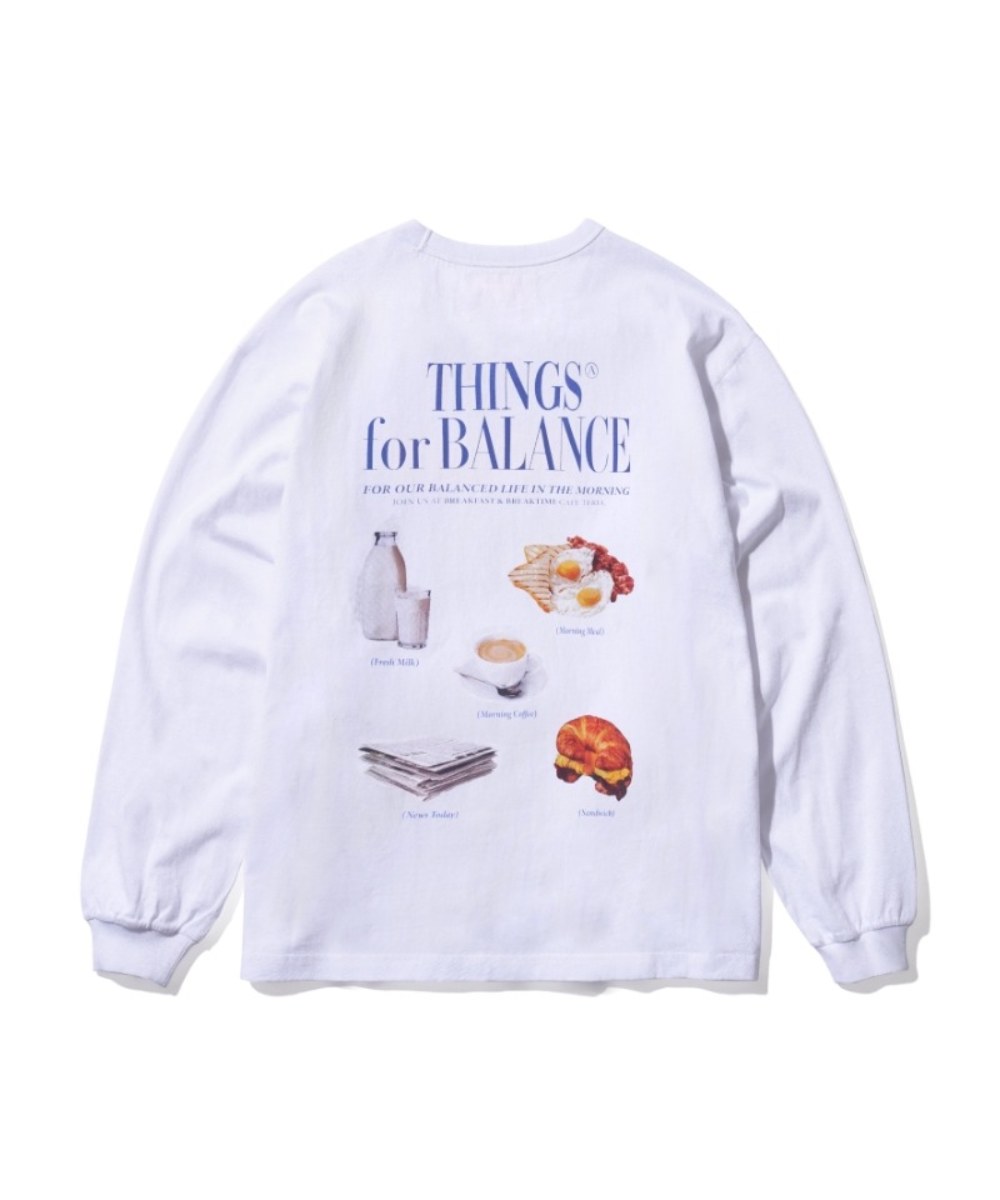 早晨印花長袖上衣 MORNING CAFE LONG SLEEVE