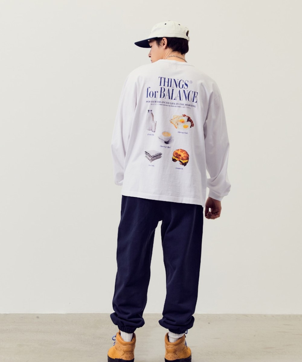 早晨印花長袖上衣 MORNING CAFE LONG SLEEVE