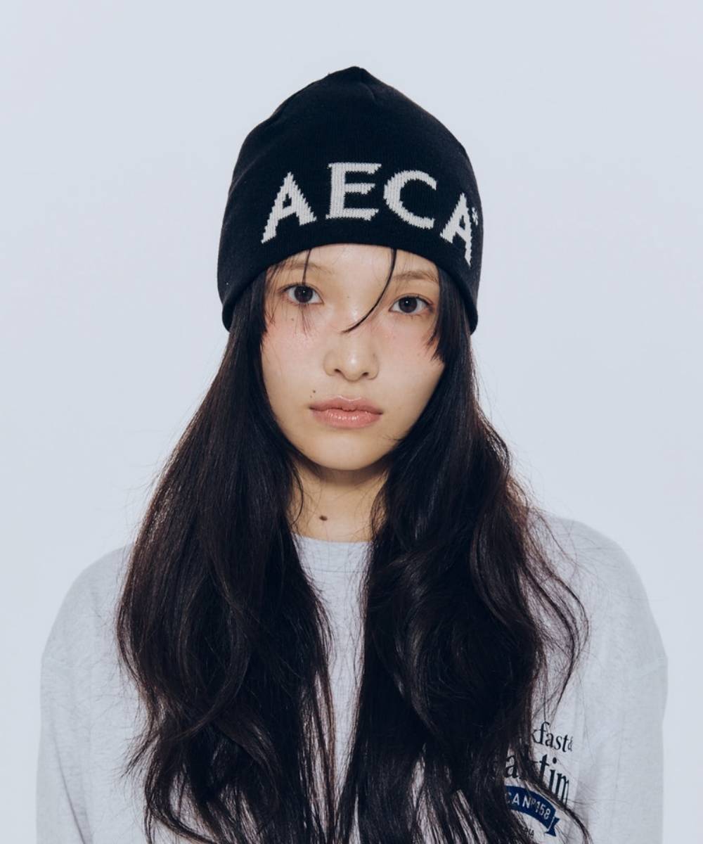 品牌LOGO毛帽 AECA LOGO BEANIE