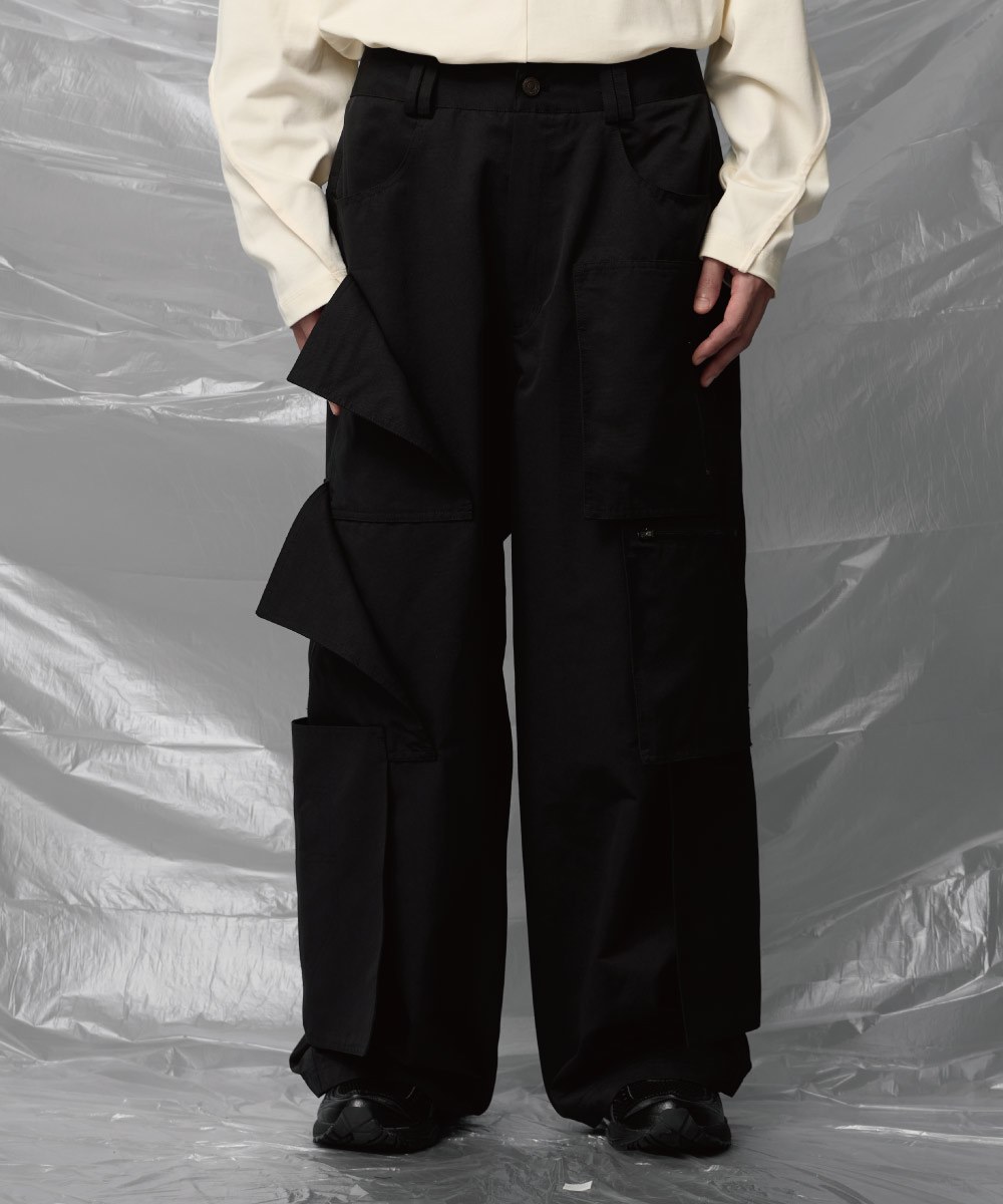 多口袋長褲 Multiple Baggy Pants