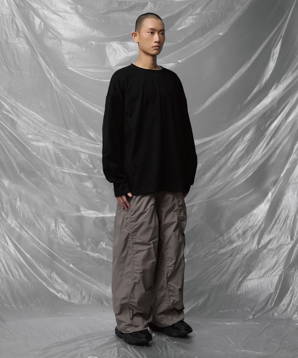 抓皺線條剪裁長褲 Pleats Pants