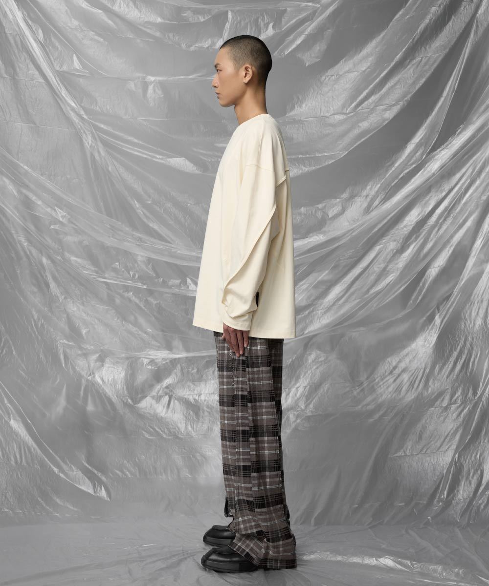 格紋剪裁長褲 Creepy Plaid Pants