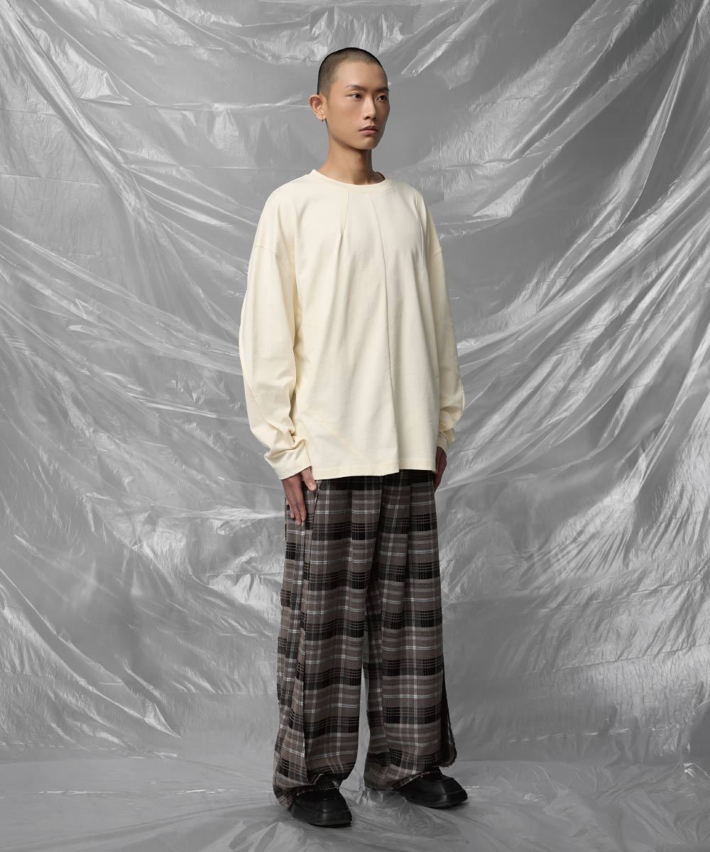 格紋剪裁長褲 Creepy Plaid Pants