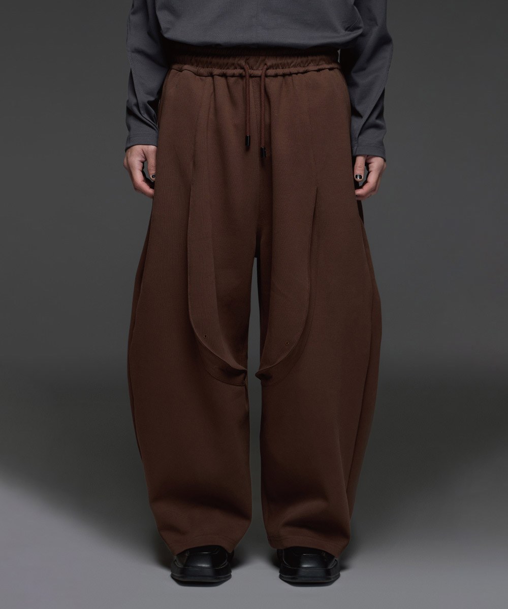 弧線棉長褲 Curved Wide Pants