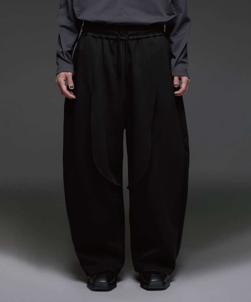 弧線棉長褲 Curved Wide Pants