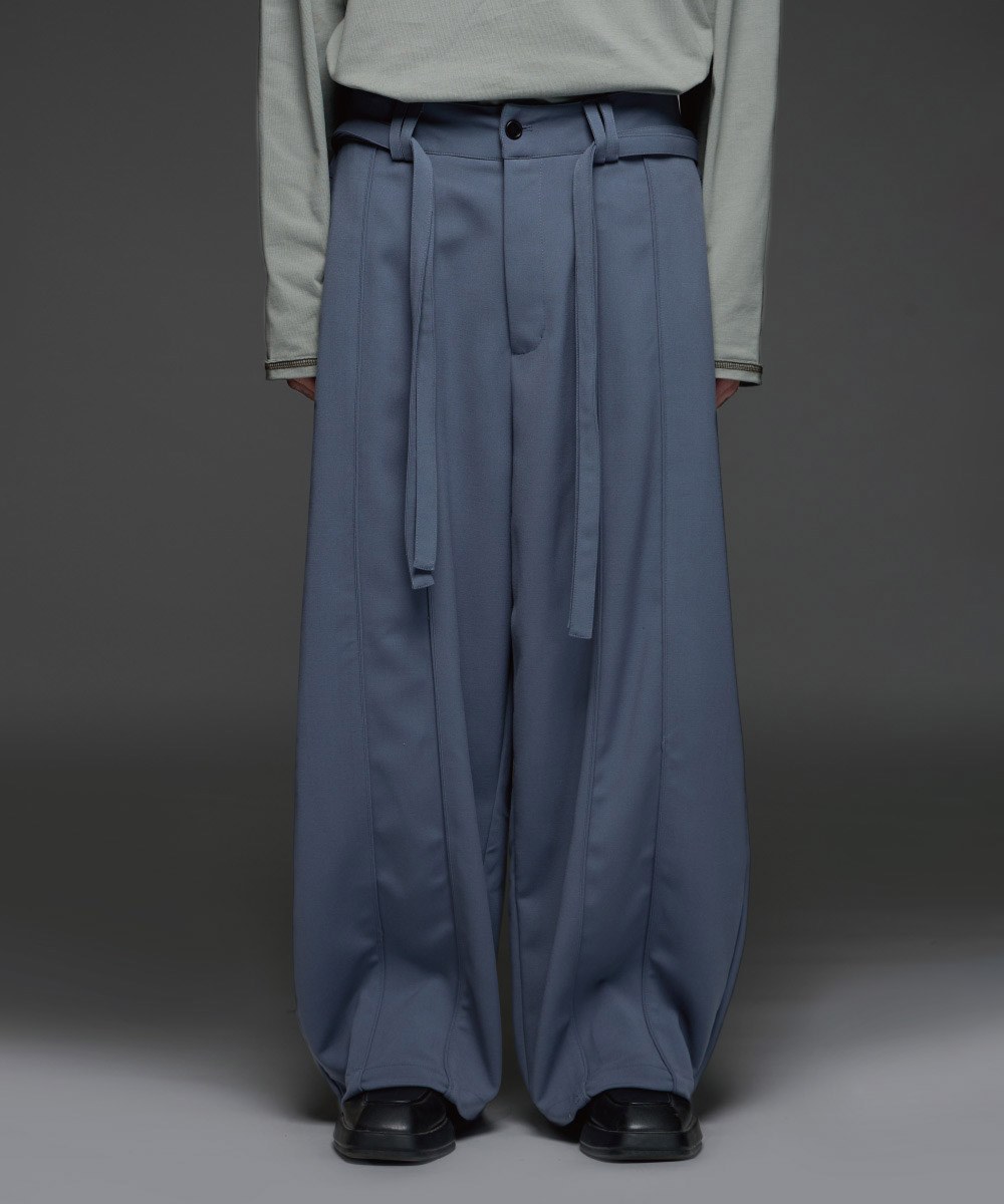 綁帶西裝長褲 Baggy Suit Pants