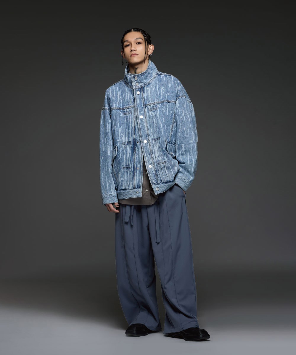 綁帶西裝長褲 Baggy Suit Pants