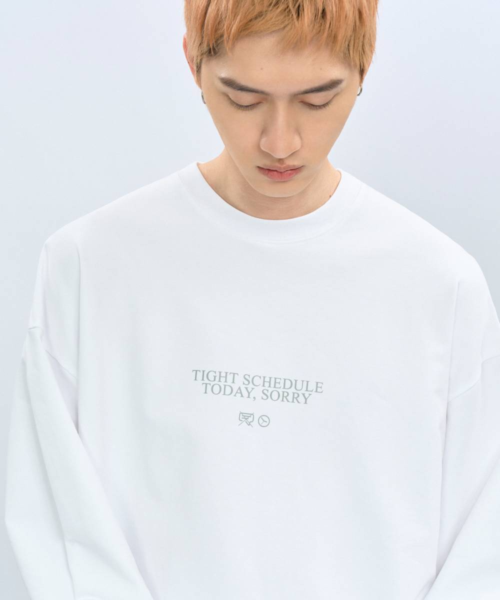  “TIGHT SCHEDULE” Loose Fit L/S Tee 圖像衛衣