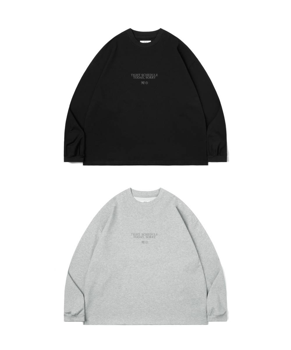  “TIGHT SCHEDULE” Loose Fit L/S Tee 圖像衛衣