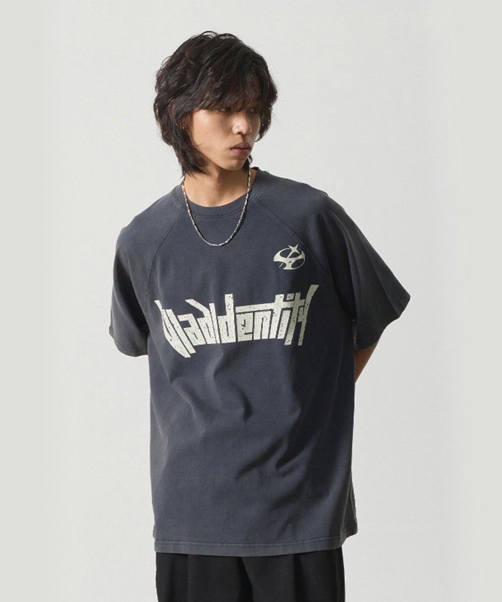 印花短袖上衣 PIGMENT RAGLAN IDENTITY  HALF T-SHIRT