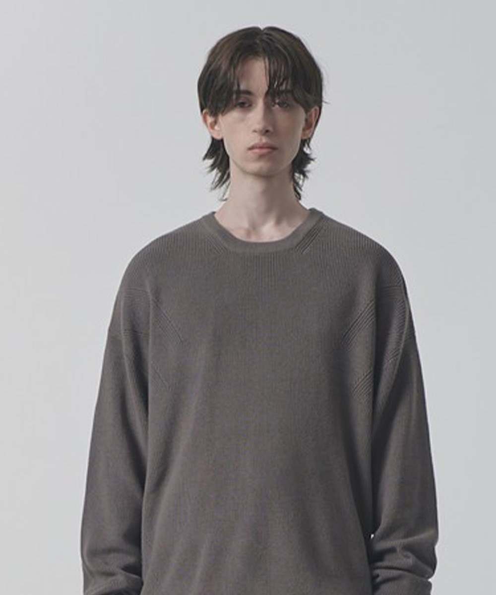 圓領針織上衣 MULTI-WAVE HACHI ROUND NECK KNIT