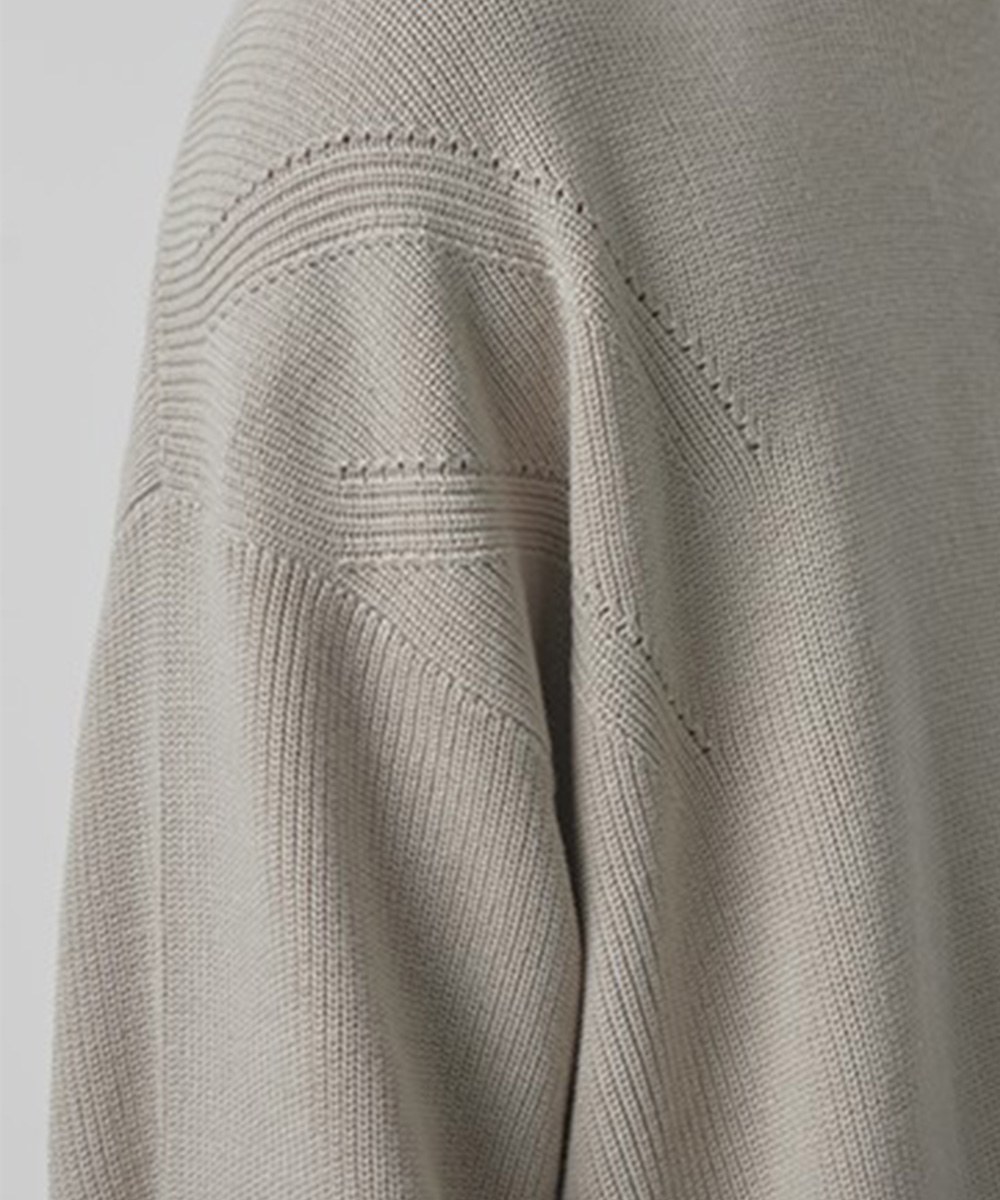 圓領針織上衣 MULTI-WAVE HACHI ROUND NECK KNIT