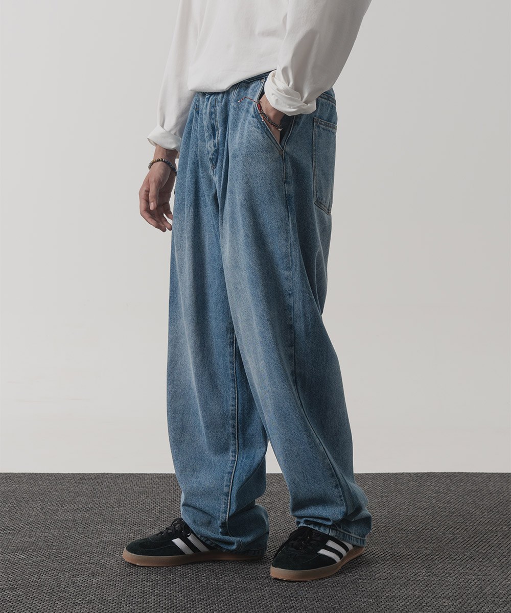 寬版牛仔長褲 ALL-SUNDAY WIDE DENIM PANTS