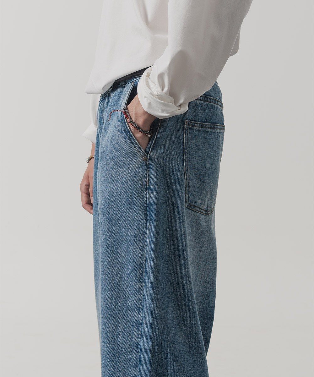 寬版牛仔長褲 ALL-SUNDAY WIDE DENIM PANTS