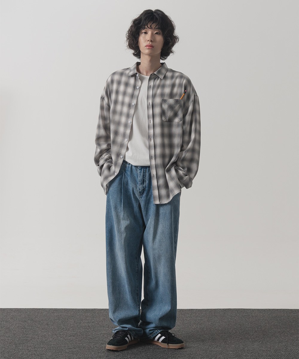 寬版牛仔長褲 ALL-SUNDAY WIDE DENIM PANTS