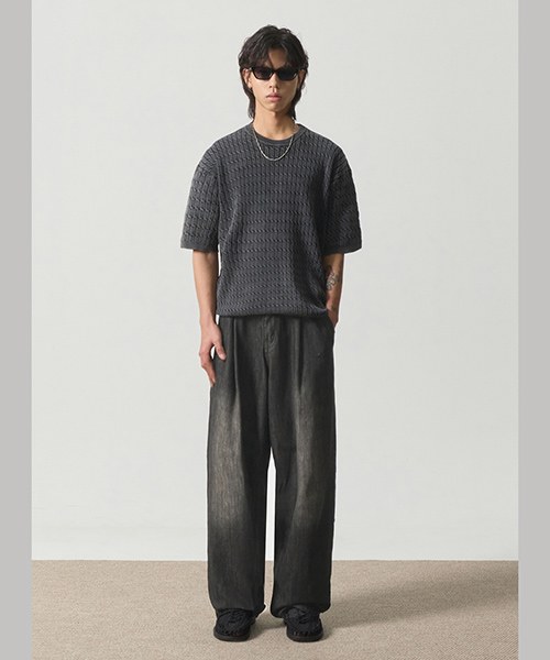 牛仔長褲 All-Sunday WIDE LINEN LIKE DENIM PANTS