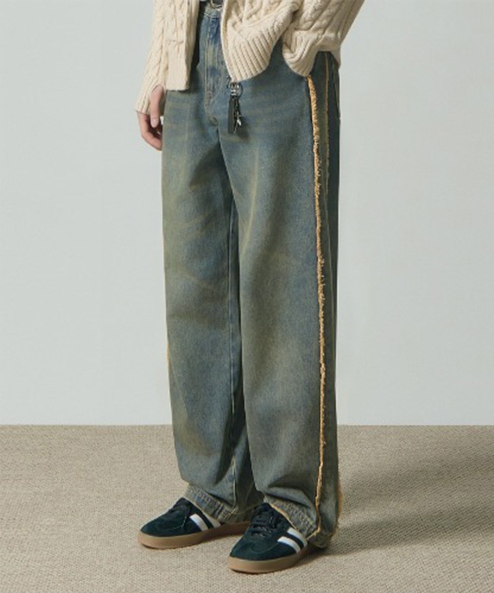 復古牛仔長褲 BIOWASHING VTG WESTERN DENIM PANTS