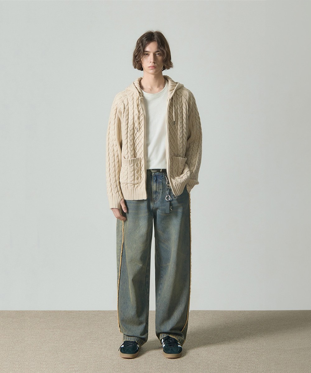 復古牛仔長褲 BIOWASHING VTG WESTERN DENIM PANTS