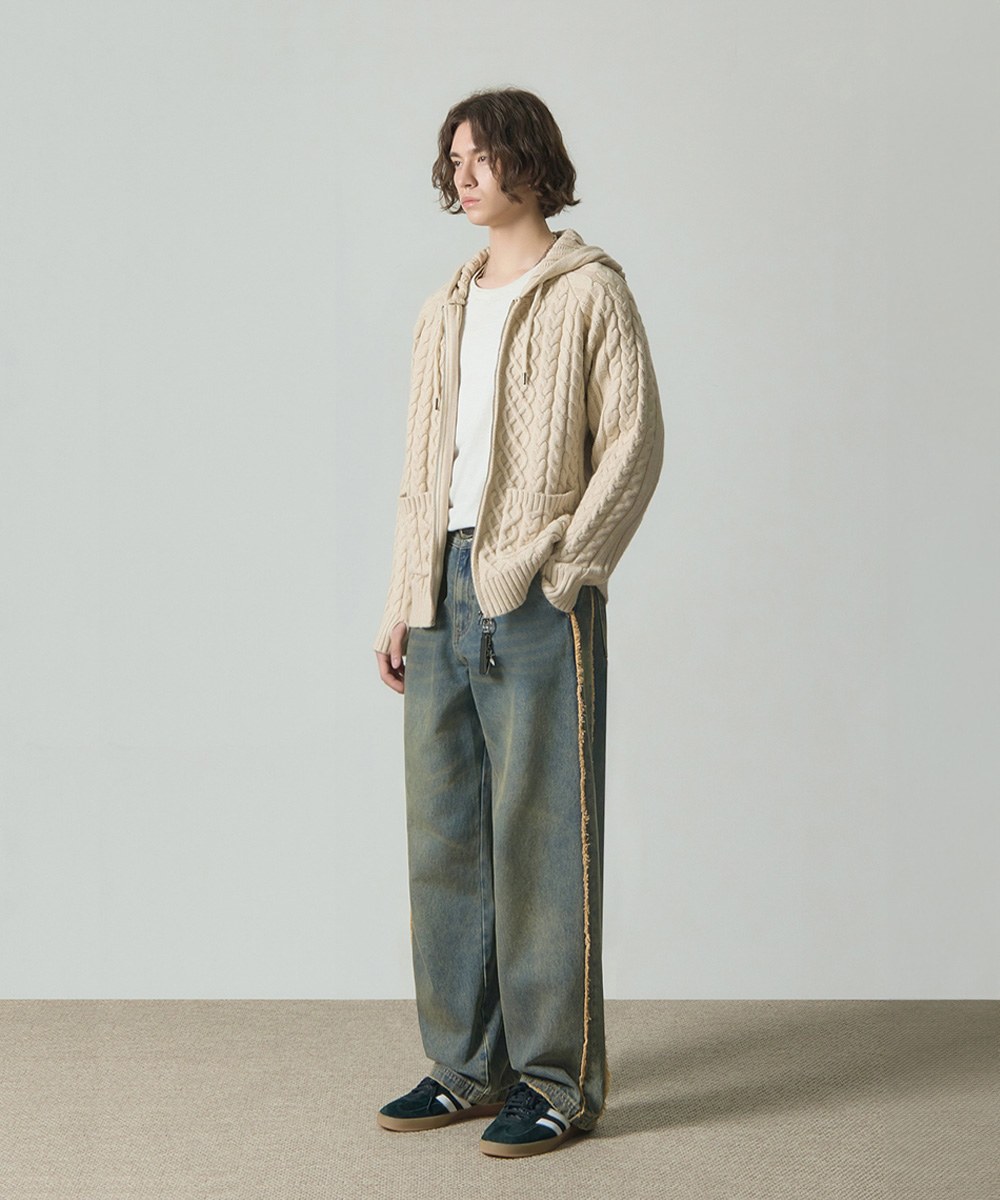 復古牛仔長褲 BIOWASHING VTG WESTERN DENIM PANTS