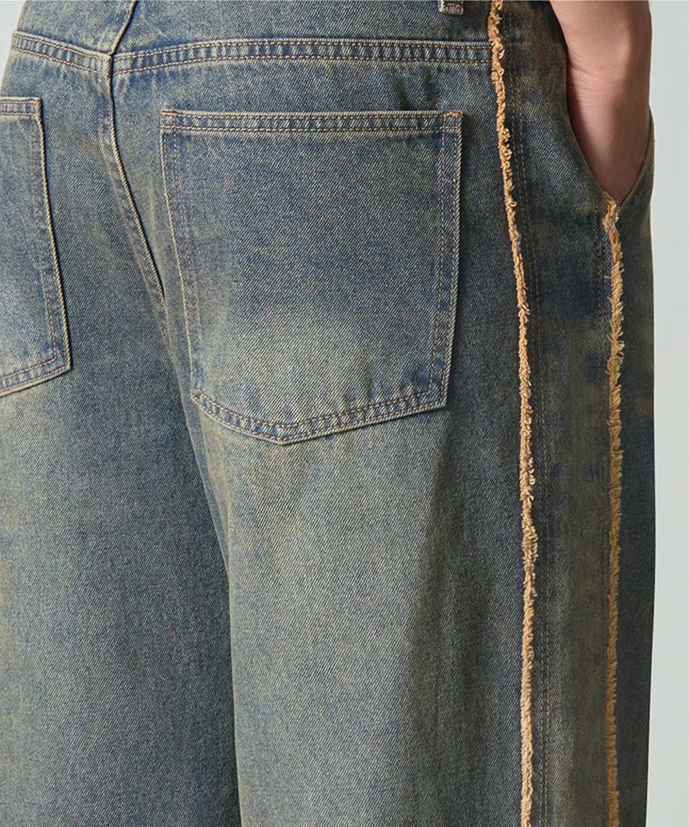 復古牛仔長褲 BIOWASHING VTG WESTERN DENIM PANTS