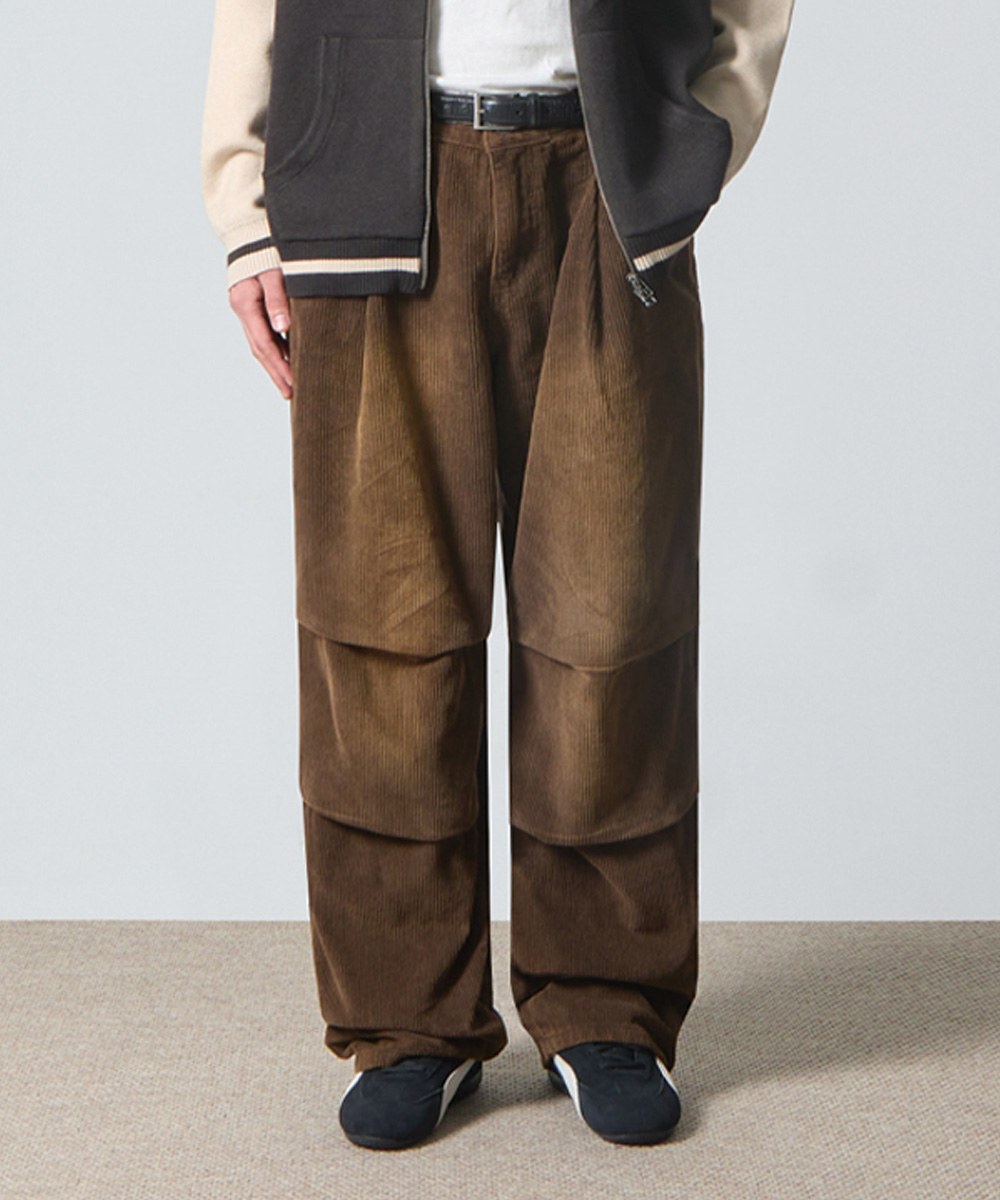 燈心絨降落傘褲 CORDUROY FADE WASHED PARACHUTE PANTS