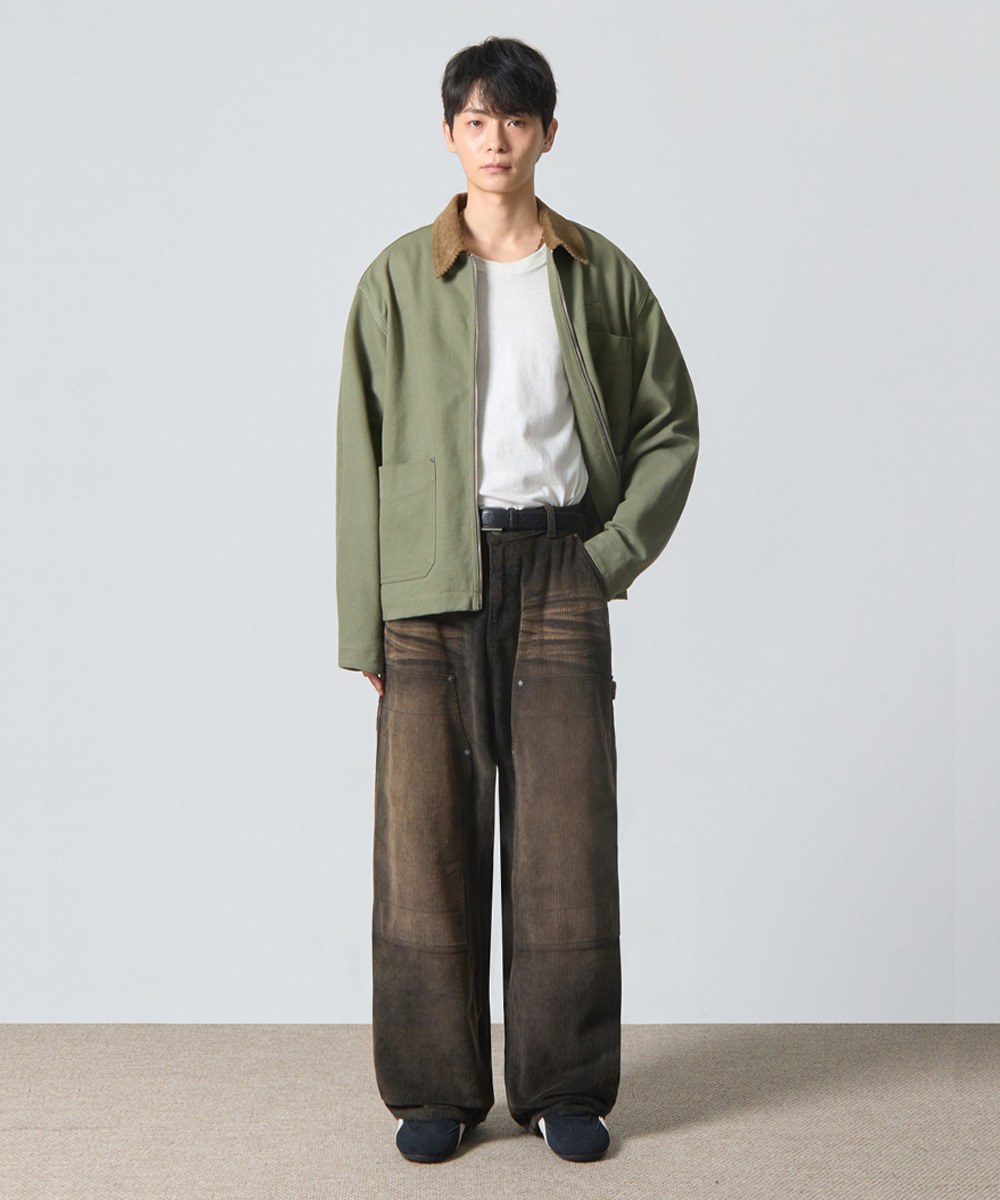 燈芯絨水洗長褲 CORDUROY FADE WASHING DOUBLE KNEE CARPENTER PANTS