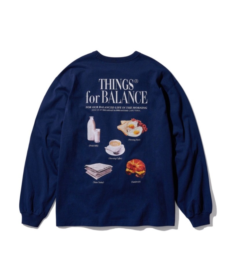 早晨印花長袖上衣 MORNING CAFE LONG SLEEVE