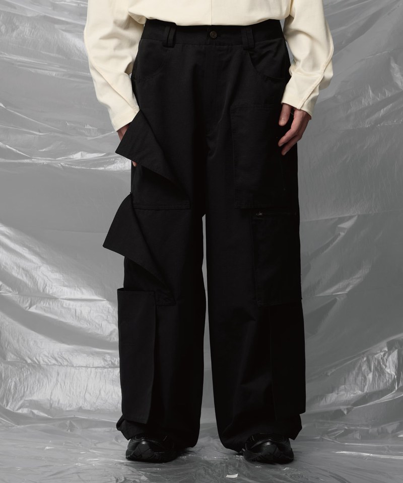 多口袋長褲 Multiple Baggy Pants