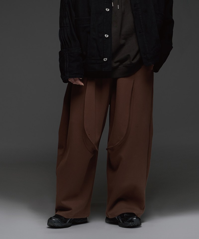 弧線棉長褲 Curved Wide Pants