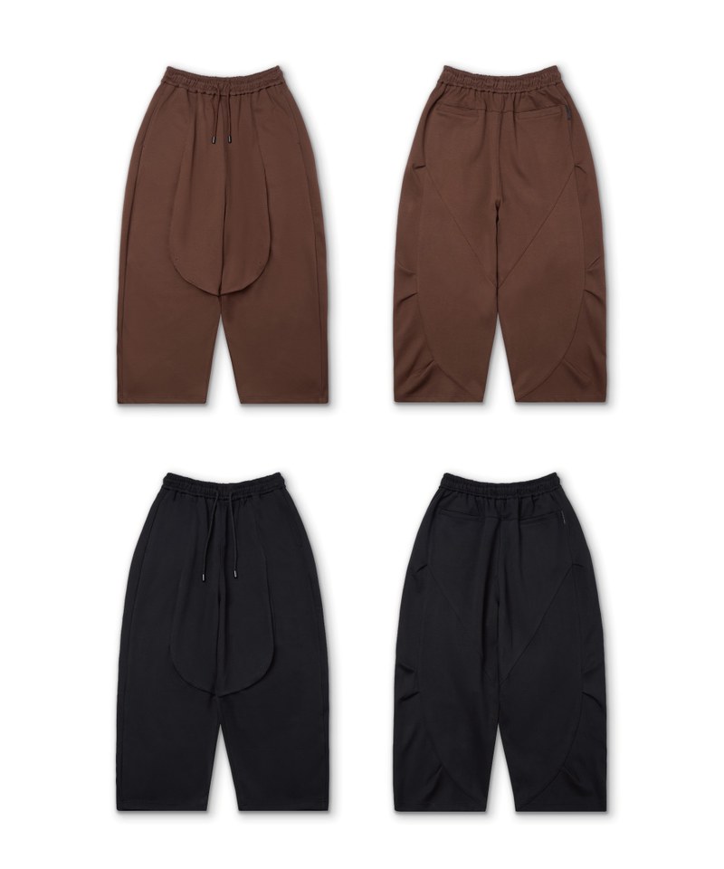 弧線棉長褲 Curved Wide Pants