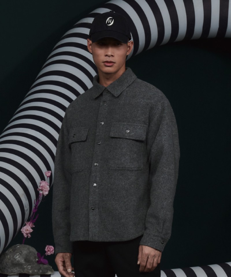 羊毛混織襯衫 Button-Up Wool Shirt