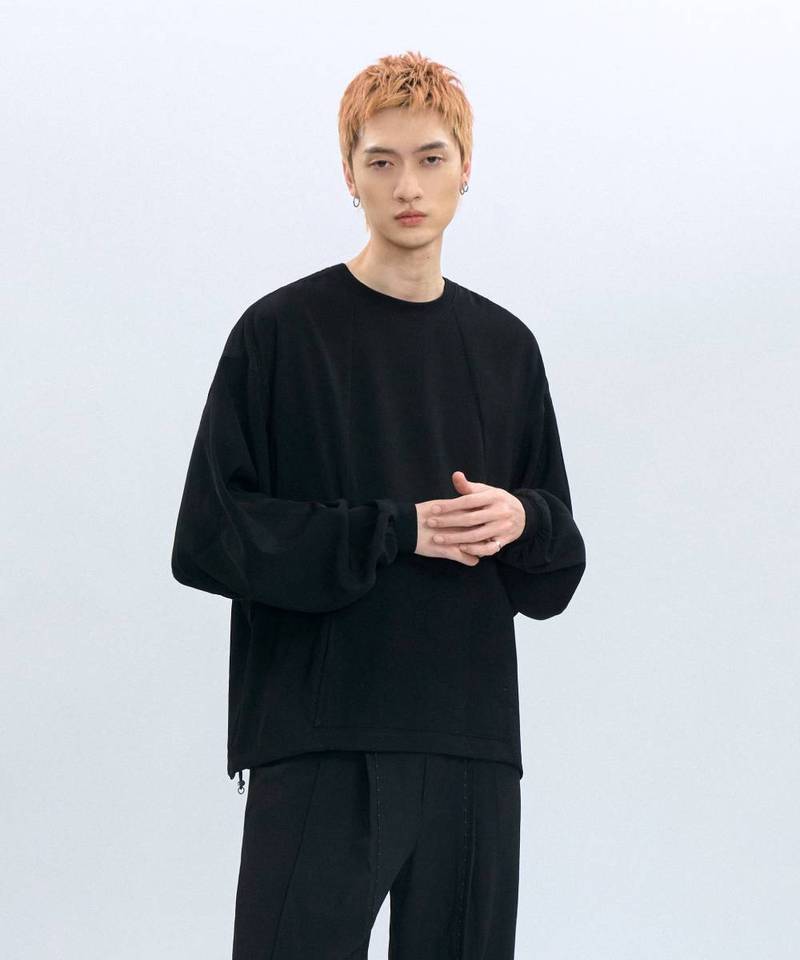 “ASAP” Oversized Tech Crewneck 機能拼接上衣