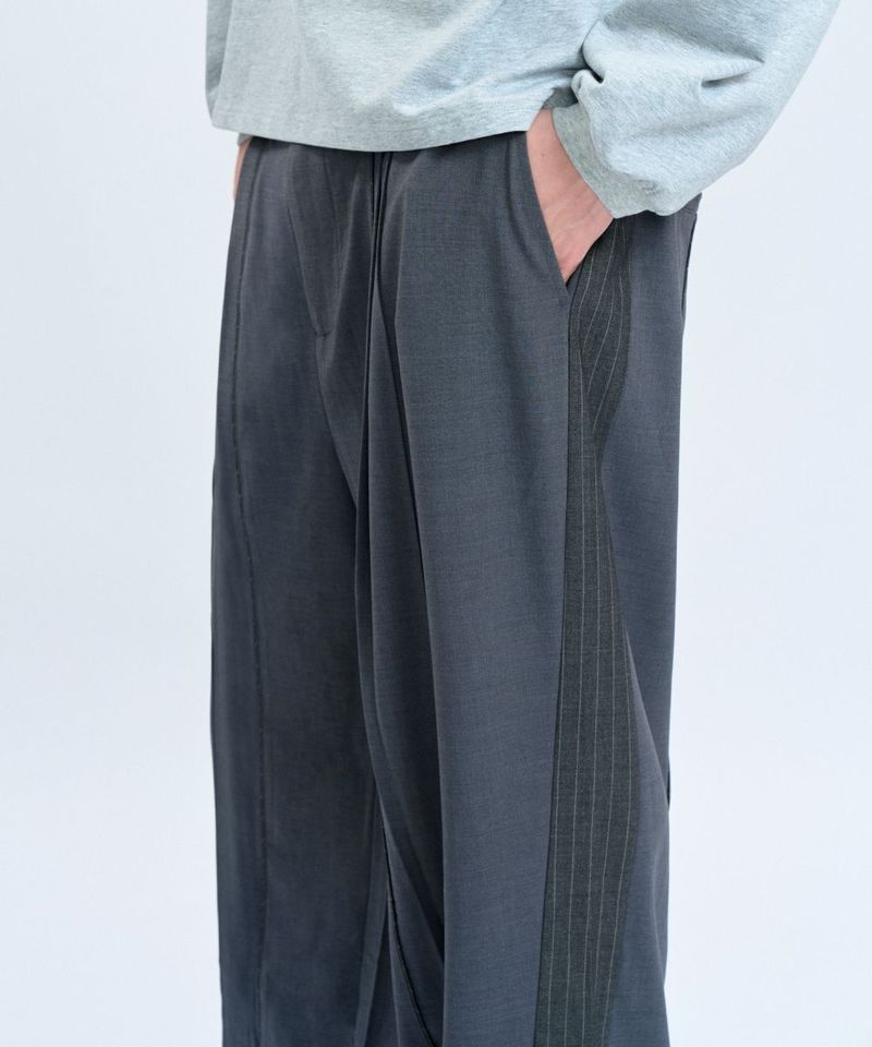 CRV4021-242 “Office Limited”Trousers 拼接條紋西裝褲