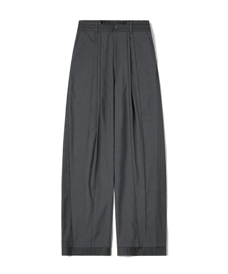 CRV4021-242 “Office Limited”Trousers 拼接條紋西裝褲