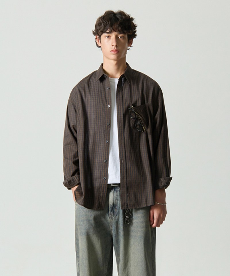 DMB0231-242 格紋襯衫 ASI ESSENTIAL FLAID CHECKERED SHIRT