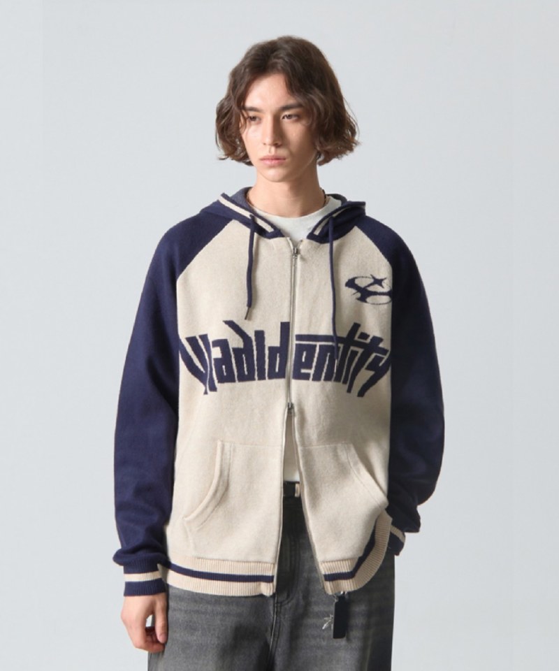 DMB0607-251 連帽針織外套 TYPE-A RAGLAN ARTWORK KNIT HOODED ZIP-UP