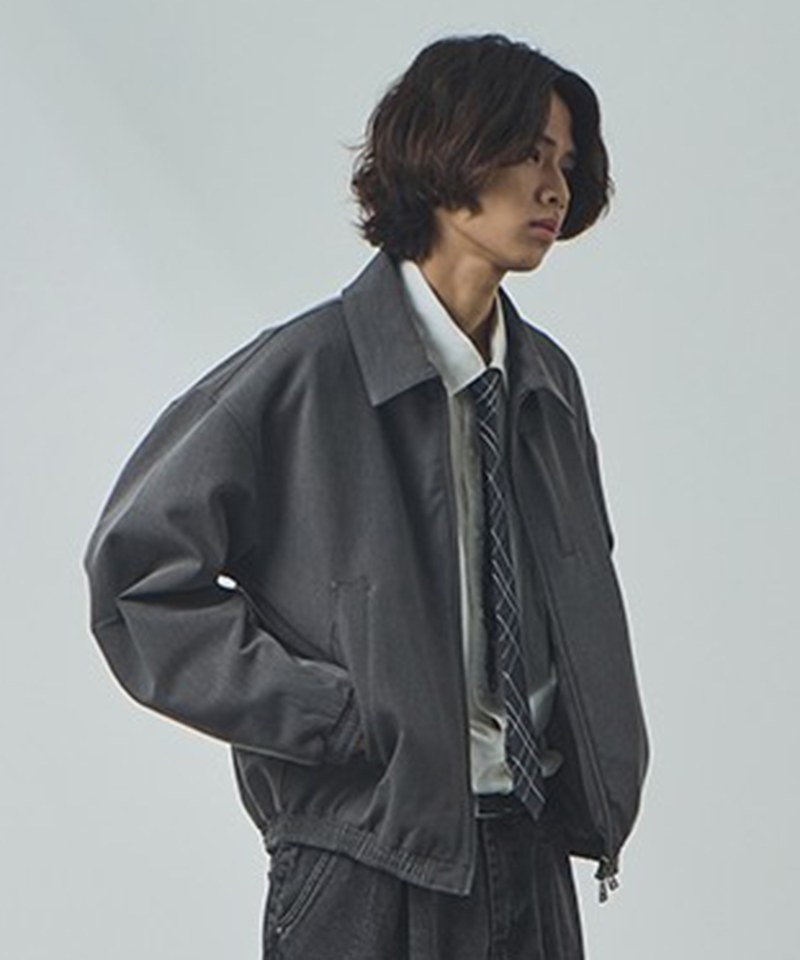 DMB1114-232 短版夾克 2WAY DOUBLE LAYER CROPPED BLOUSON JACKET