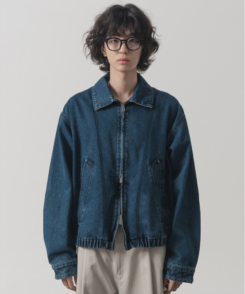 牛仔外套 2WAY CROP DENIM BLOUSON JACKET