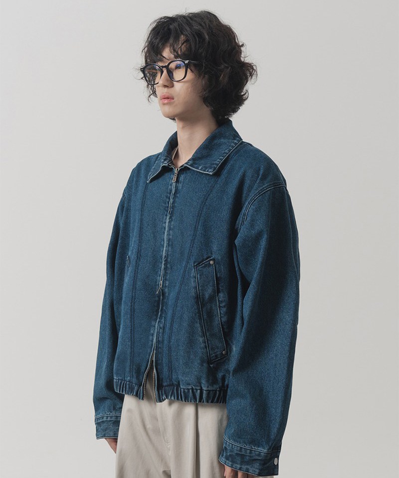 牛仔外套 2WAY CROP DENIM BLOUSON JACKET