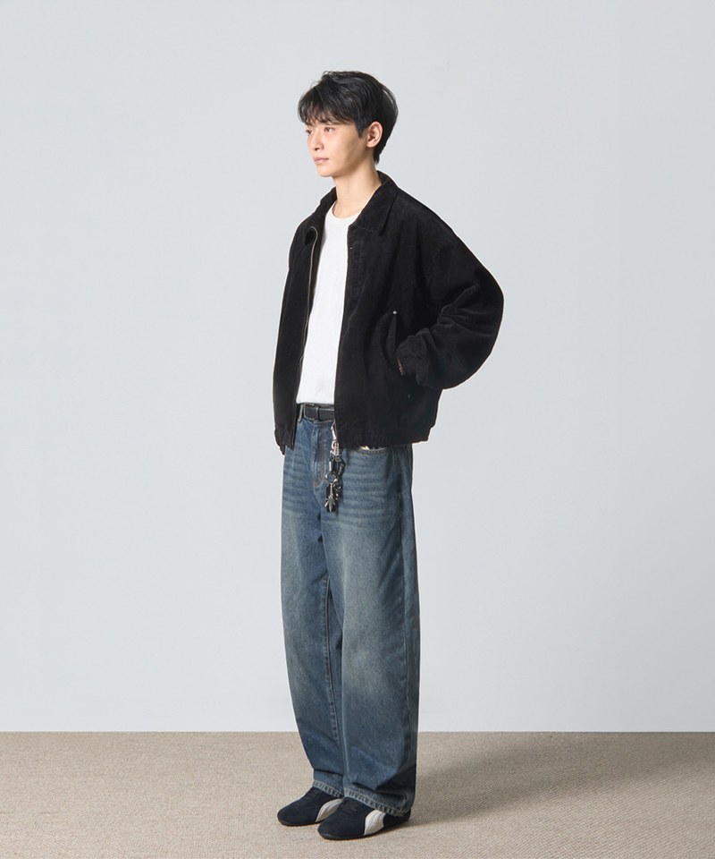 燈心絨外套 2WAY CROP CORDUROY DRIZZLER JACKET