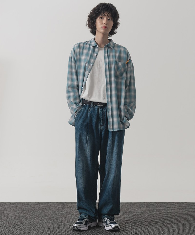 寬版牛仔長褲 ALL-SUNDAY WIDE DENIM PANTS