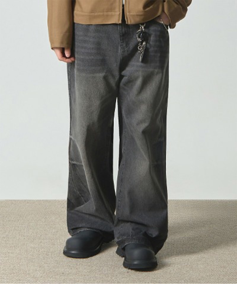 牛仔寬褲 ESSENTIAL WIDE FLARE FIT DENIM PANTS