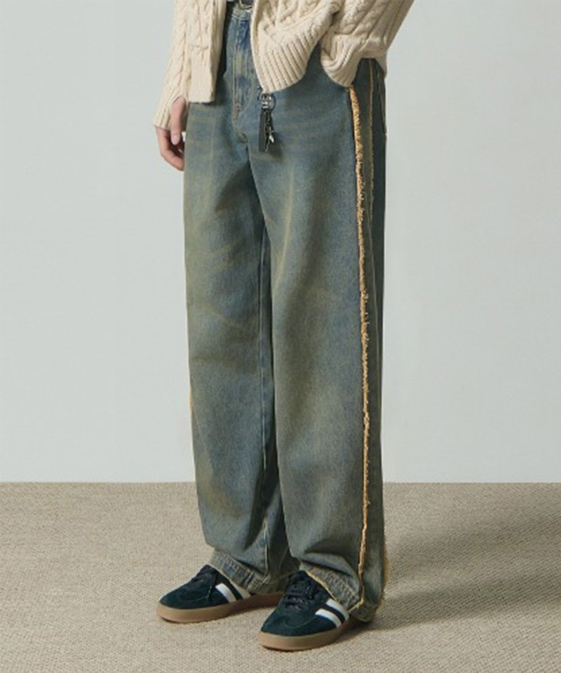 DMB1410-242 復古牛仔長褲 BIOWASHING VTG WESTERN DENIM PANTS