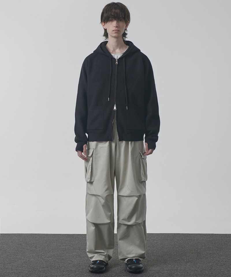 降落傘長褲 ONE-TUCK PARASUIT CARGO COTTEN PANTS