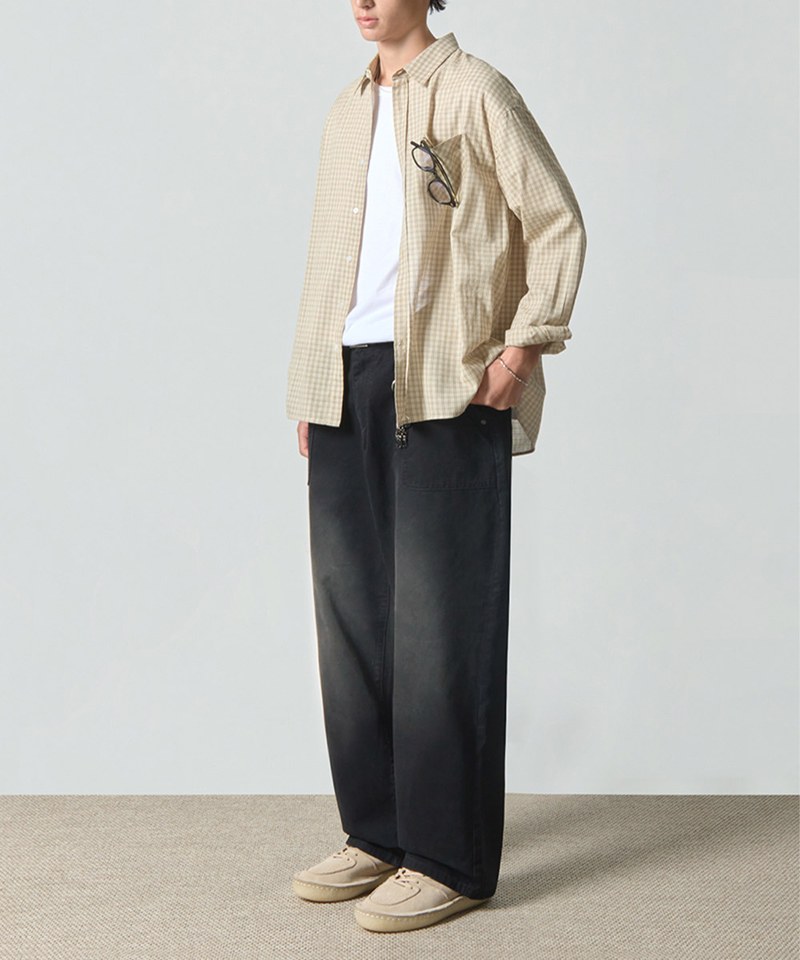 水洗休閒長褲 ESSENTIAL FADE WASHING FATIGUE PANTS