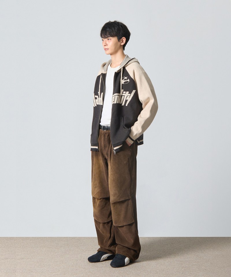 燈心絨降落傘褲 CORDUROY FADE WASHED PARACHUTE PANTS