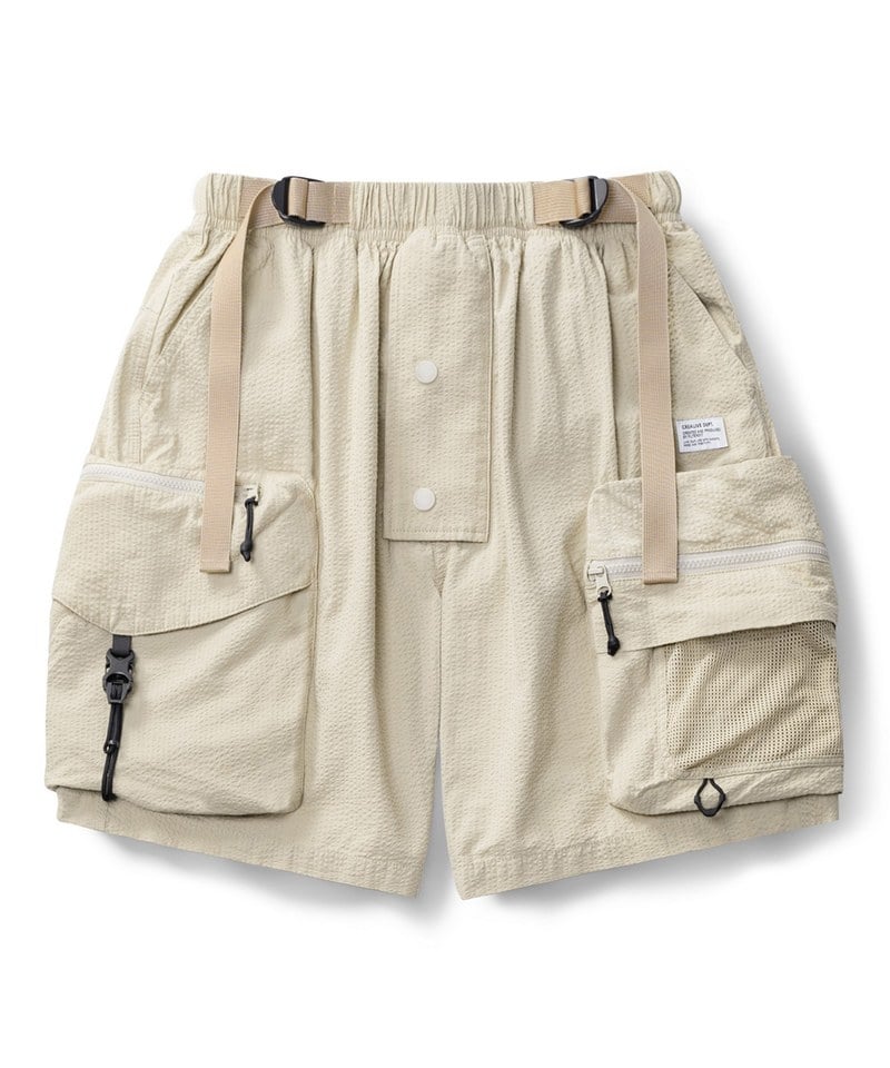皺化條紋P44機能戰術短褲 Seersucker Utility P44 shorts
