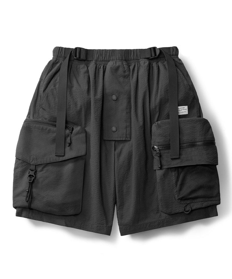 FLT1706-241 皺化條紋P44機能戰術短褲 Seersucker Utility P44 shorts
