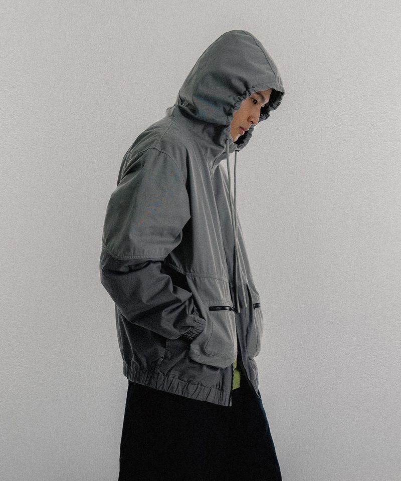 連帽外套 Two-Tone Hooded Jacket