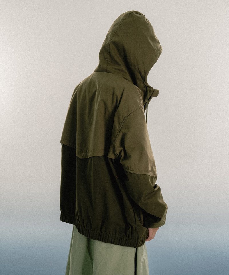 連帽外套 Two-Tone Hooded Jacket